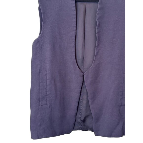 Babaton navy blue oversized vest size S - Picture 5 of 7